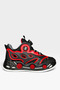 Practical Lace-Up Mechanism Sneaker Children's Sports Shoes Black - Red