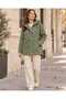 Women's Hooded Zippered Comfortable Fit Gabardine Jacket - 2
