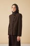 Ravza Twill Silk Scarf Haki 90 X 90
