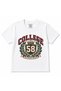 College 58 Vintage Varsity Crest Crown Graphic Kids T-Shirt