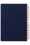 Business-2027 Year Daily Spiral Agenda 20X28 Cm. One Page Per Day - Navy Blue - 5