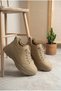 Women's Lace-Up Thick Sole Sneaker with Orthopedic Pads for Daily Walking - 2