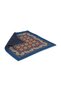 Navy Blue Patterned Classic Satin Pocket Handkerchief - 2