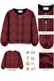 Red Ethnic Patterned Jacket - 3