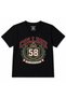 College 58 Vintage Varsity Crest Crown Graphic Kids T-Shirt