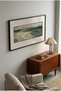 1 Piece Black Wooden Framed Classic Sea and Beach Concept Horizontal Wooden Painting with Pvc Panels - Home, Business, and Office Decoration Painting - 3