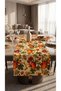 Duck Fabric Runner 40X150 cm – Pumpkin, Autumn Leaf and Grape Patterned, Water Repellent Stain-Resistant Decorative Tablecloth - 2