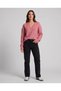 Women's V-Neck Soft Textured Relaxed Fit Long Sleeve Knitwear Sweater - 4