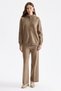 Elastic Waist Wide Leg Knitwear Trousers 10446 - 3