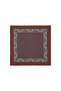 Orange Patterned Classic Satin Pocket Handkerchief