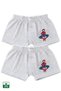 2-Pack Spider Printed Children's Boxer Shorts - Non-Marking Elastic Waistband