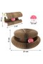 Accordion Cardboard Cat Scratching Toy – Foldable Interactive Cat Toy with Magnets, Claw t - 5