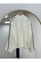 Isolde Stitched Detailed Turtleneck Knitwear Sweater-Zi̇5289 Ecru - 2