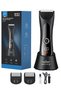 BHT-03 Body Hair Trimmer for Men, IPX7 Waterproof, 1200mAh Ceramic Blade Groomer with LED Light – Black - 8