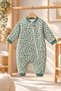 100% Cotton Fiber Filled Baby Sleeping Bag |   Mint Green Patterned Zippered Unisex Jumpsuit 1-8 Years - 6