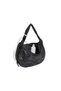 Pu Studs Moon Bag Shoulder Bag Black - 4