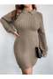 Rochie mini, bej