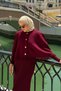 Salda Cape Dress Burgundy - 2