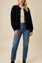 Women's Buttoned Front Closure Long Sleeve Soft Textured Basic Knitwear Cardigan - 3