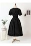 Rochie midi, negru - 4
