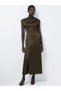 Rochie maxi, kaki - 3