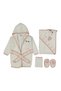 Baby Giraffe and Cat Bathrobe Set 0-12 Months 4 Piece Bathrobe Set - 2