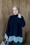 Asil Lace Dty Tunic Navy Blue - 2