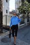 Parachute Fabric Zippered Snap Fastener Jacket Blue - 4
