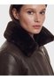I Fur Roba Collar Women's Leather Look Coat from Freezen Store - 2