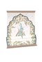 Water Green Ottoman Tulip Pattern Velvet Prayer Rug with Pouch - 4