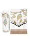 Water Green Ottoman Tulip Pattern Velvet Prayer Rug with Pouch