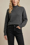 Women's Long Sleeve Soft Textured Comfortable Fit Basic Turtleneck Knitwear Sweater