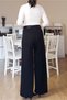 Belted Crepe Palazzo Pants - 7