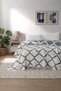 Diamante Double 100% Cotton Jacquard Muslin Pique Bedspread - 2