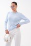 Women's Collar Stone Detailed Bearded Knitted Sweater Cty-Şml-265158 - 3
