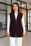 Women's Stoned Buttoned Vest - 3