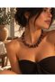 Obsidian Natural Stone Necklace with Large Cracked Stones, Handmade, Adjustable, Special Design, Boxed - 4