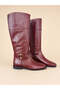 Bordo Deri Bot - 3