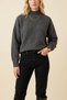 Women's Long Sleeve Soft Textured Comfortable Fit Basic Turtleneck Knitwear Sweater - 3