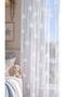 White Star Patterned Luxury Children's Room Tulle Curtain - 2