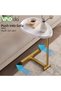 C Shaped End Table, Coffee Table, Round Side Table, Couch Table, Snack Side Table, for Small S - 4