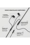 HS669 Wired Earphones 3.5mm Jack, Ergonomic In-Ear Headphones with Microphone and Remote Control, Heavy Bass Corded Earbuds for Phones, Laptops and Tablets - Black - 2