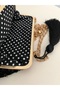 25X15 cm Sequined Sparkling Evening Dress Evening Bag Gold Color Chain and Clip, Lightweight Bag - 4
