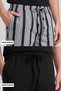 Egyptian Cotton Men's Double Bottom Pajamas Striped Black-Black - 3