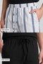 Egyptian Cotton Men's Double Bottom Pajamas Striped White-Black - 3