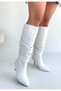 حذاء زيليا ذو الكعب العالي ذو الجلد الأبيض - 3