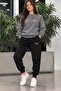 Panter Pink Unisex Printed Sweatshirt and Sweatpants Oversize Premium Set