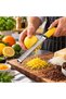 Thick Zester Grater – Yellow Handle, Protective Cover, Grater for Lemon, Orange, Parmesan, Cheese, and Chocolate - 2