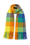 Women's Winter Plaid Patterned Boucle Shawl Scarf - 6