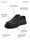 Men's Genuine Leather Casual Shoes Black Lace-Up Orthopedic Non-Slip Sole Casual Office Classic - 5